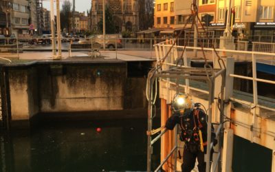 Sealing a leak in the Mercator lock