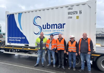 The five drivers were glowing as they were able to deliver everything beautifully on time and safely.