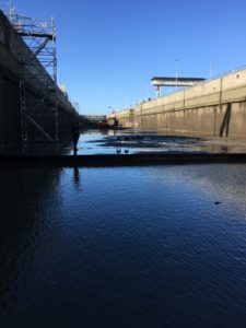 Putting the Evergem lock out of action