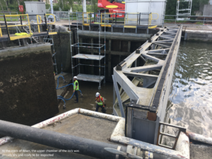 A thorough inspection of the Ooigem lock