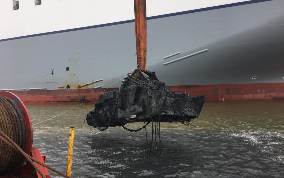 Search and recovery of a lost object in the port of Zeebrugge